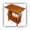 Magazine Stand w/Scalloped Top (Cherry) Magazine Stand w/Scalloped Top (Cherry)